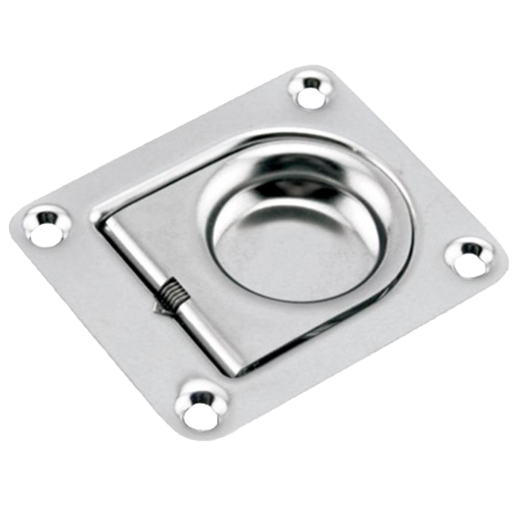 Boat Flush Pull Hatch Latch Handle Locker Flush Mount Marine Stainless Steel