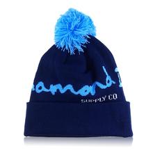 DIAMOND pattern male ladies jacquard wool cap on the ball unisex Hip Hop beanie Hat