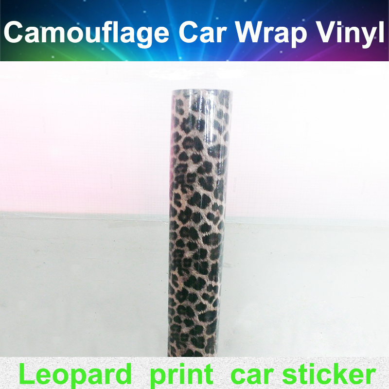 Fashion Leopard Skin Car Wrap Vinyl with Bubble Free for car body decoration 12 x60 size