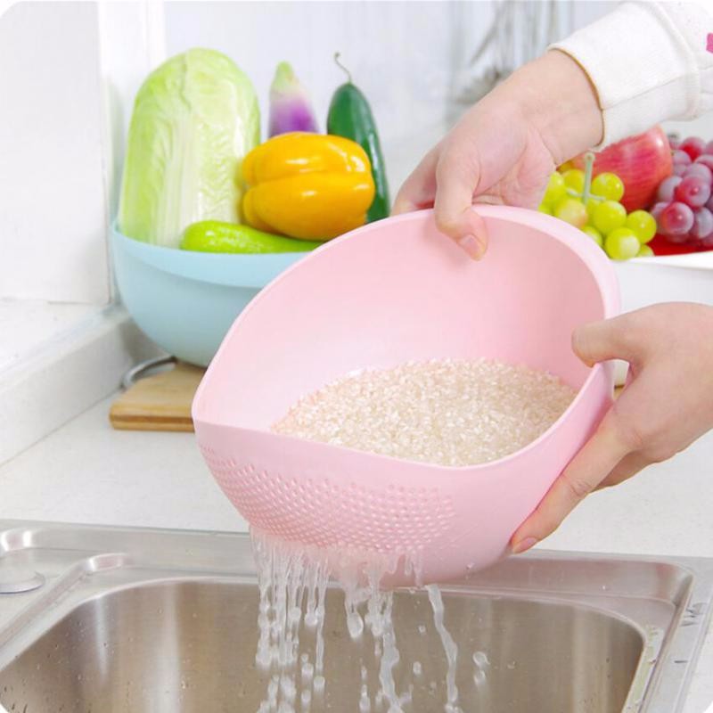 Super-practical-Creative-fashion-wash-rice-sieve-bright-kitchen-plastic-drain-vegatable-basket-23-18-5