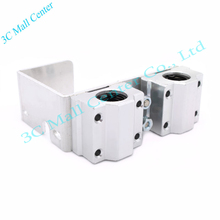 1 set 3D printer U aluminum block+box type linear bearings Free Shipping !