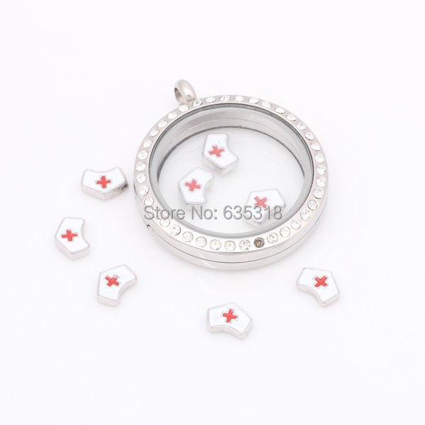 Charms charms cross   wholesale Locket for Floating Red cross Fashion 2015 red new