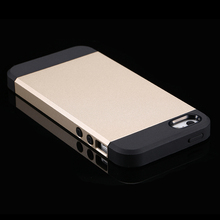 Slim Luxury Armor Back Case for iPhone 5 5s Accessories With Logo Hard Shell Fashion Dual