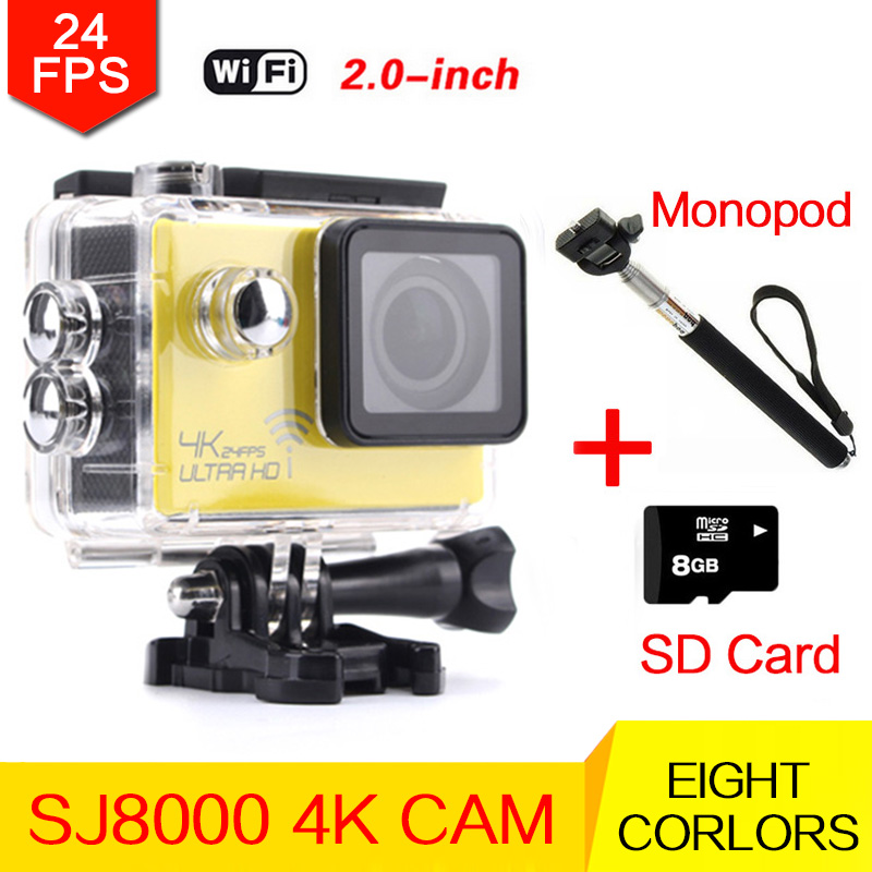SJ8000 WiFi Ultra 4K 24fps HD Sport Action Camera Diving 30M Waterproof Underwater 2.0