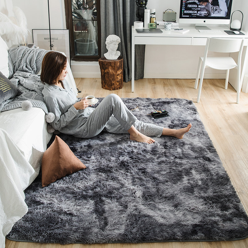 1.3*2 ft Shaggy Rugs Floor Carpet Living Room Bedroom Area Mat Soft Home Fluffy 