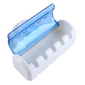 2016 New Arrival 5 Holes Toothbrush Holder Suction Hooks Household Items Toothbrush Rack Bathroom Set Random
