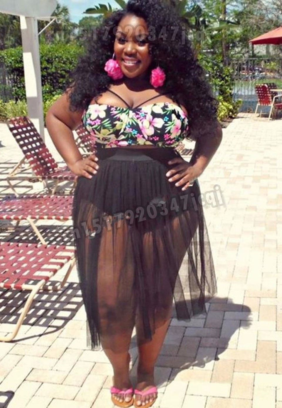 Plus Size Bikini With Skirt