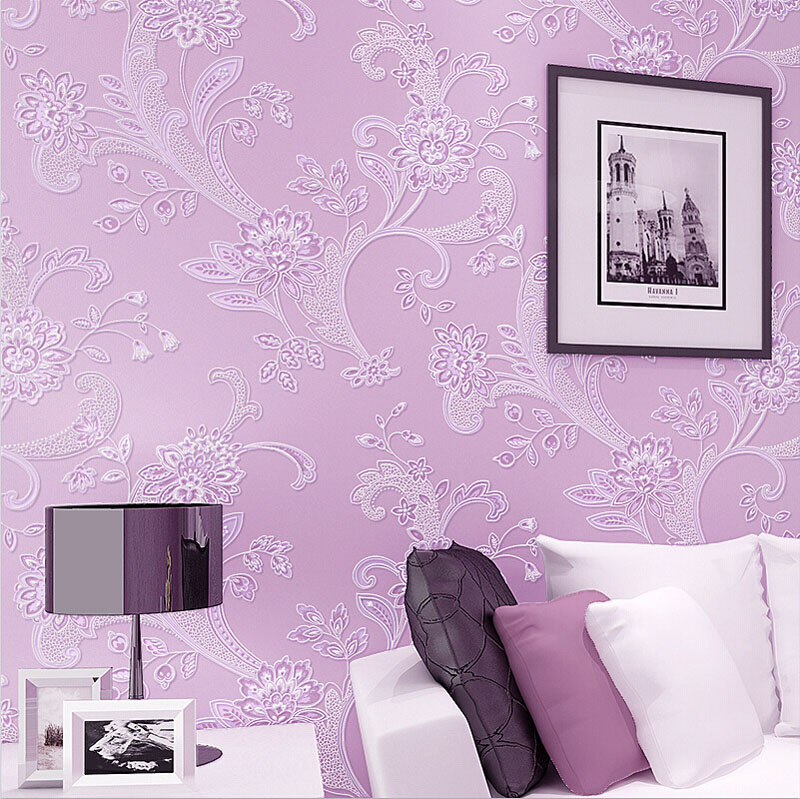 Non-woven Fabric Wall Paper 3D European Style Living Room Wallpaper Bedroom Sofa TV Backgroumd of Wall Paper Roll 10M