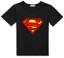 Love Kids Baby Boys Clothes Cool Summer Superman Short Sleeve T shirt Cotton Tops Clothes LXL