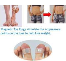 New Hot Smart Slim Health Silicone Magnetic Foot Toe Ring Lose Weight Foot Massage Keep Fit