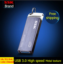Ssk SFD213 100% 16GB usb flash drive violin usb3.0 100% 16G push and pull type high speed usb flash drive 16G Free Shipping