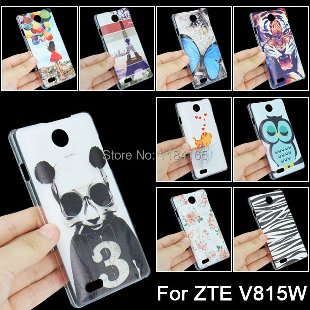 ZTE-1014A_6_Oil Painting Style Girl Balloon Pattern Plastic Case for ZTE Blade Buzz V815W