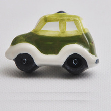 8pcs bus car series Ceramic knob for Kids Children Room cartoon Cabinet Drawer Pull knobs Handle