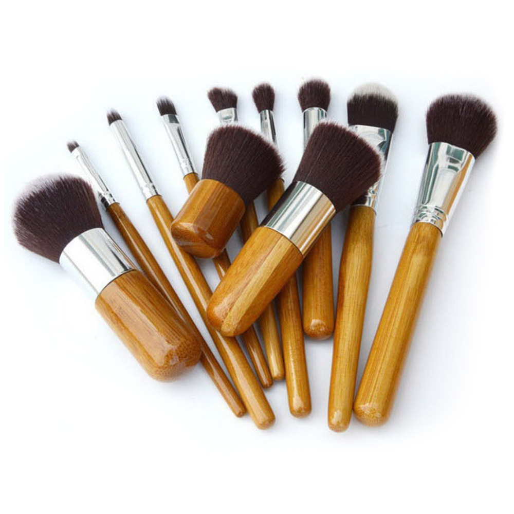 New Arrival 11Pcs Professional Makeup Brush Cosmetic Brushes Tools Kit Foundation Set Free Shipping