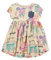 Retail 2016 New next clothing girl dress Cartoon baby dress with short sleeves in summer