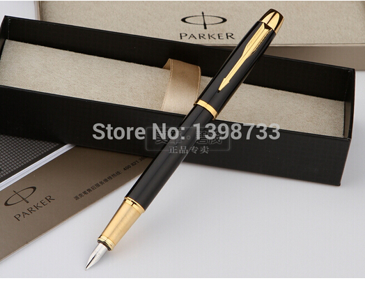 Parker IM series black Liya Gold Clip Fountain Pen .Free delivery and gift box series