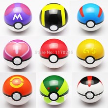 1Pcs Action Toy Ball Figure Anime Cartoon Pokemon PokeBall Ball Super Master Great Ball kids Cute Doll toy with Pikachu gift