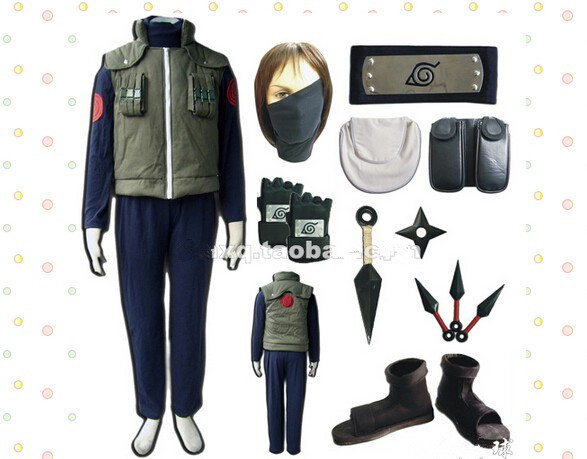 Kakashi Deluxe Jacket Teen Mens Costume コスチューム　男性用