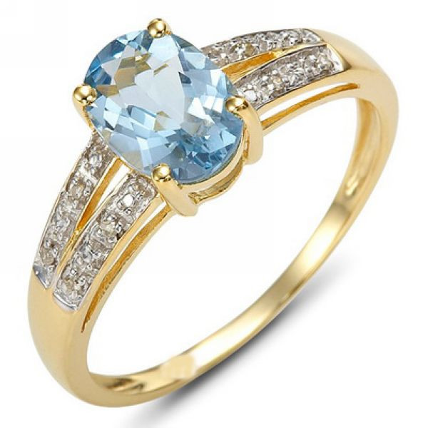 Wholesale Fashion female Sapphire Jewelry AAA blue Zircon finger rings CZ 18K Gold Filled Wedding Ring
