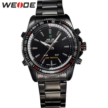 WEIDE Fashion Casual Mens Watches Luxury Brand High Quality Quartz Watch Men Sport Led Stainless Steel Relogio Masculino WH903
