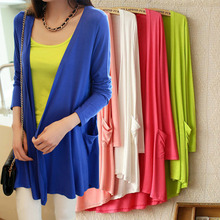 Vest Women Vest Direct Manufacturers In The Spring Of 2016 Women’s Summer Sun Clothing Female Loose Cardigan Coat Pocket Size