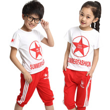 Children S Clothing 2015 Boys Girls Summer Sets New Fashion Kids Sets Boys T Shirt And