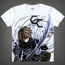 2016 Top Fasion New Freeshipping Casual Broadcloth Brand Clothing Unisex Summer Japanese Anime Guilty Crown Diy Costume T-shirt
