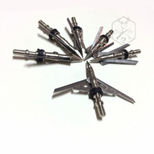3pcs lot Hunting Arrow Head 2 Blade 100 Grain Diameter 2 Hunting Compound Bow Stainless Steel