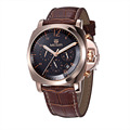 Megir Men luxury Watch Men Chronograph Sport Watch Genuine Leather Men s Quartz Wristwatch relogio masculino