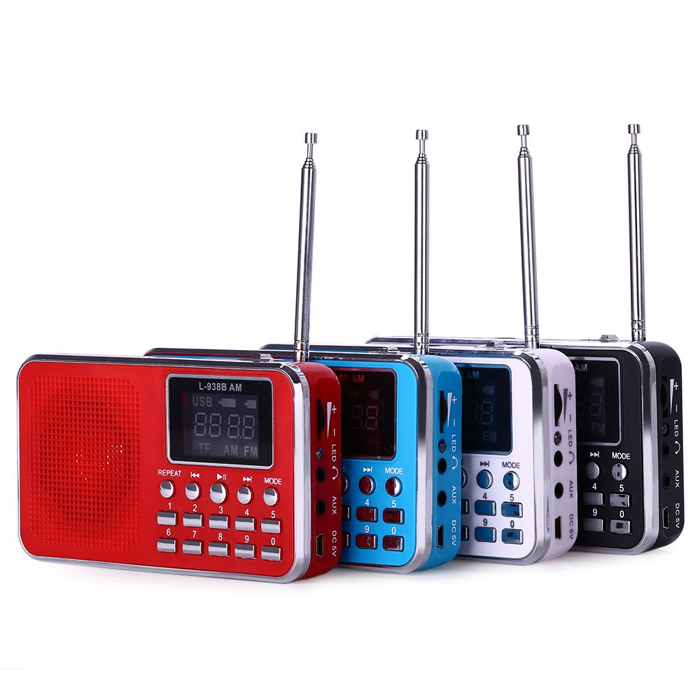 L-938B Portable AM Radio FM Radio Receiver Digital Audio Speaker MP3 Music Player with TF Card USB Disk AUX Input Gift L-938B Portable AM Radio FM Radio Receiver Digital Audio Speaker MP3 Music Player with TF Card USB Disk AUX Input Gift