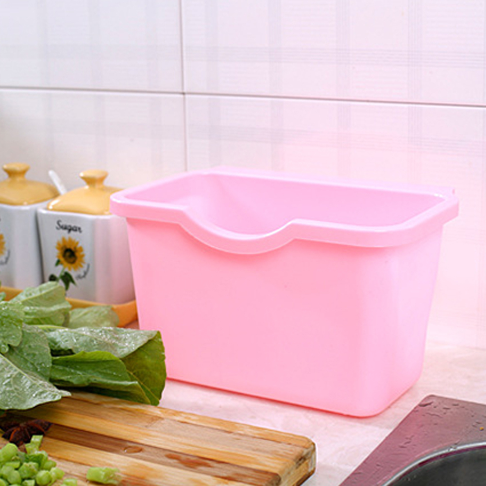 1Pc Küche Gadget Hängen Mülleimer Schrank Tür Kunststoff lagerung box