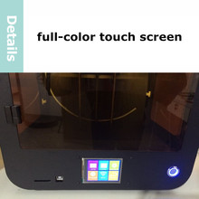 big dual extruder 3d printer with touch screen