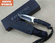 Fox Fixed Blade Knife Outdoor Survival Camping Knives Tactical Knife G10 Handle D2 Blade Outdoor Tools