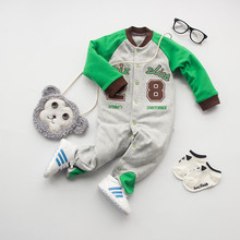 base ball green 100%Cotton long Sleeve Clothing Similar Jumpsuit Printed Baby Boy Girl Bodysuits 2016 baby boy clothes