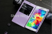 For Samsung Galaxy S5 SV I9600 G900 IC Chip Case Smart View Flip Leather Case Auto