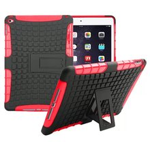 For iPad air 2 Case Rugged Dual Layer Shockproof TPU+PC Stand Tablet Hard Cover Case For Apple iPad Air 2 Heavy Duty Case