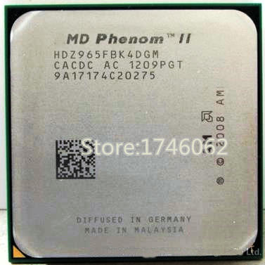  Phenom II X4 965  Quad-CORE 3.4 /6 /125 /2000  Socket am3 am2 +   938 pin