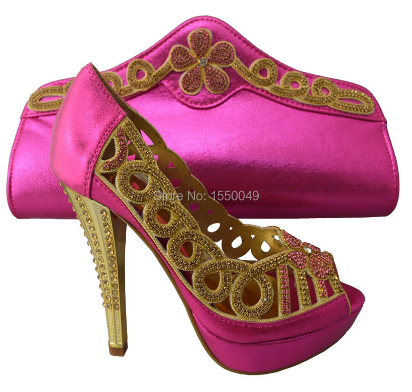 Italian Shoes And Bags African Women Shoes High Heels and Bags Set ...
