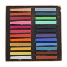 1Set 24 Colors Fashion Fast Easy Fun Temporary Dyeing Hair Pins Hair Colour Crayon Soft Pastels DIY Styling Chalk Salon Kit