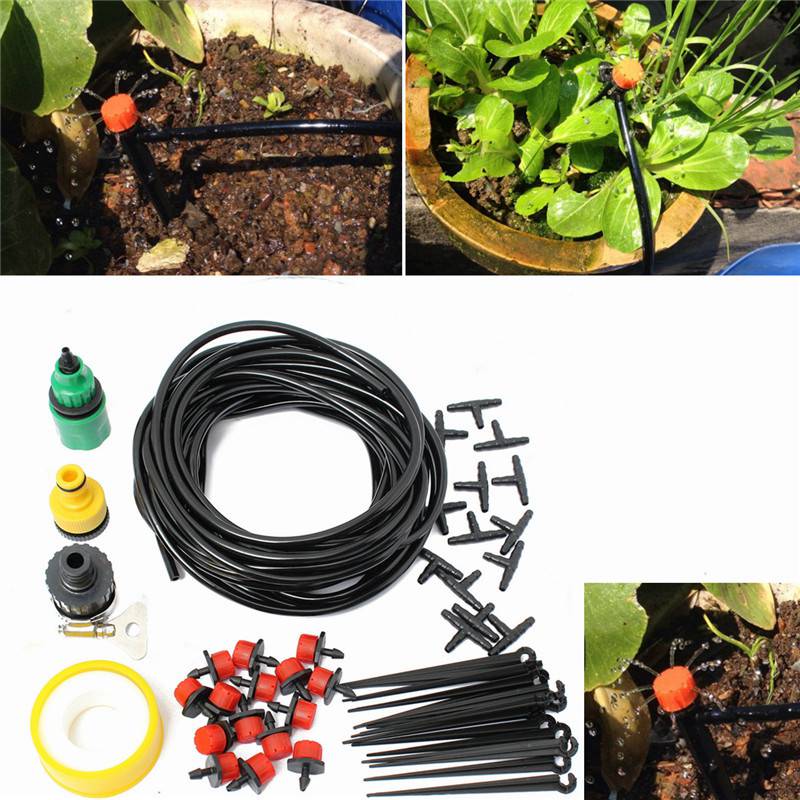 ... Irrigation 10M Hose 15 Drippers-in Watering Kits from Home & Garden on