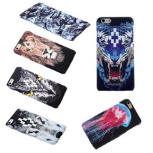 2015 New Fashion marcelo burlon Wolf Owl Snake Designs PVC Hard Phone Case For Iphone6 cell phone iphone6 plus Free Shipping