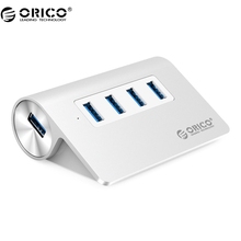 Orico Mac дизайн мини высокое качество высокая скорость 4 разъём(ов) USB 3.0 хаб — серебро ( M3H4-SV )