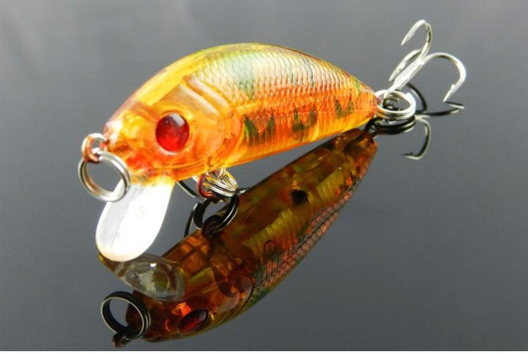 1x Lifelike 5cm 3 6g isca artificial fishing lure bait 8 color fish lures baits with