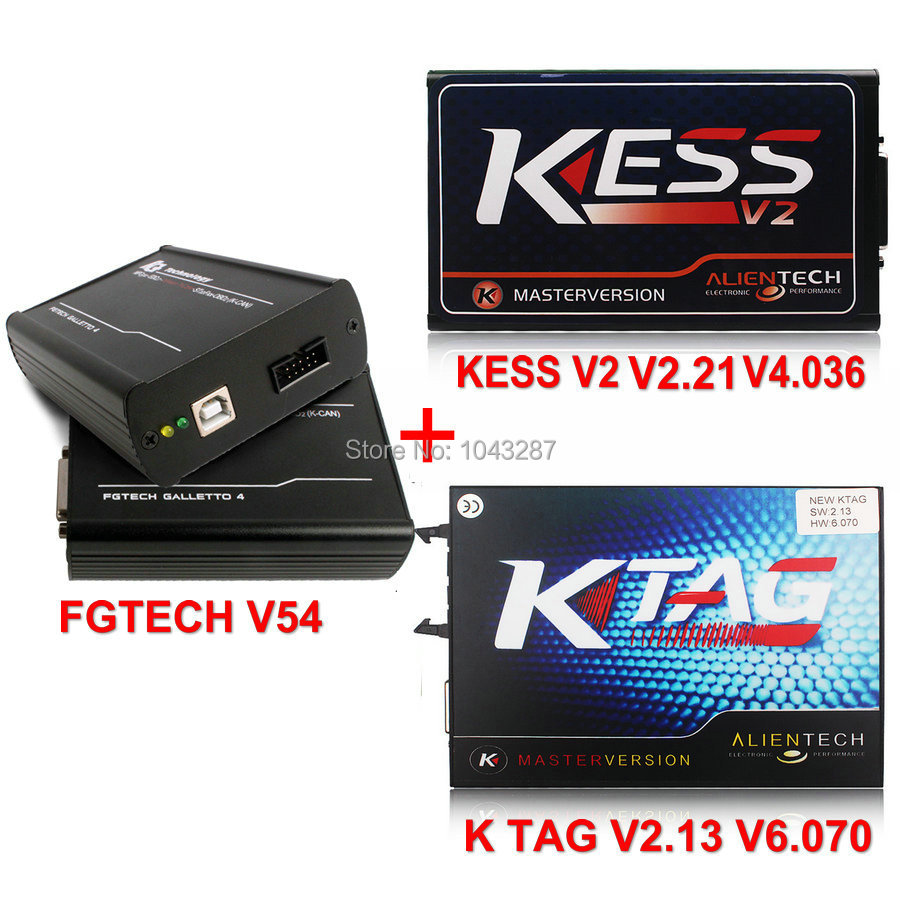    Kess V2 V2.21 Ktag K -    TAG V2.13 FW 6.070 + FgTech V54 Galletto 4 Fg   
