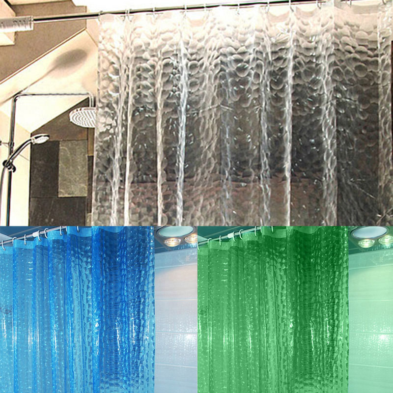 Free Shipping 1.8*1.8m Moldproof Waterproof 3D Thickened Bathroom Bath Shower Curtain Eco-friendly Best Price