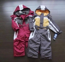 winter Rompers kids clothing boy outdoor waterproof coat small children ski suit girls overall windproof jumpsuit cotton padded