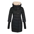 Women s Hooded Cotton padded Jacket Lengthed Down Coat Free Shipping