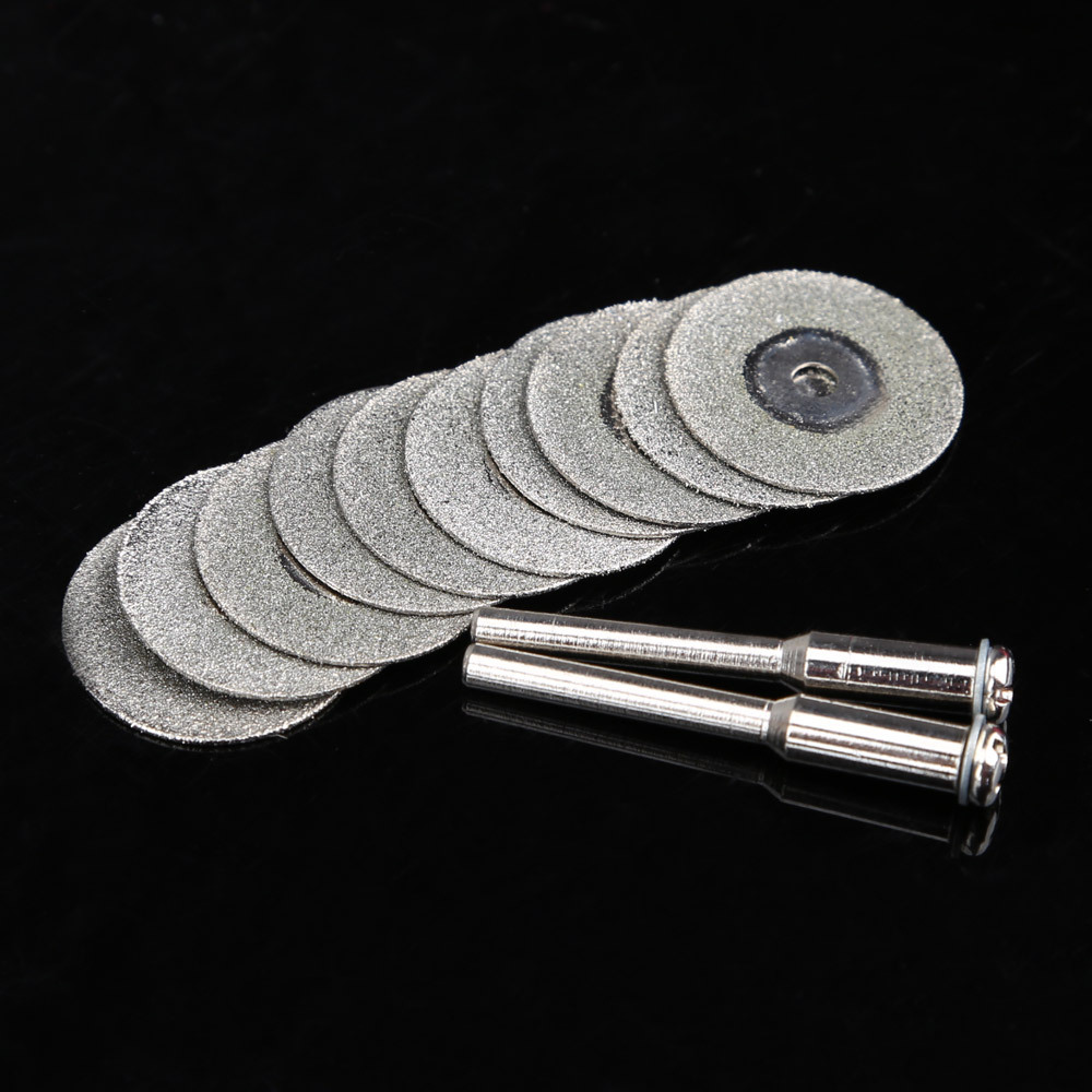 10X 20mm Emery Diamond Coated Double Side Cutting Discs with 2 Joint Lever High Quality