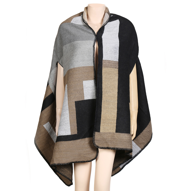 2015 New fashion font b tartan b font plaid cashmere scarf for women blanket scarf with