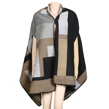 2015 New fashion tartan plaid cashmere scarf for women blanket scarf with tassel winter warm shawl wraps phoncho hot sale H139